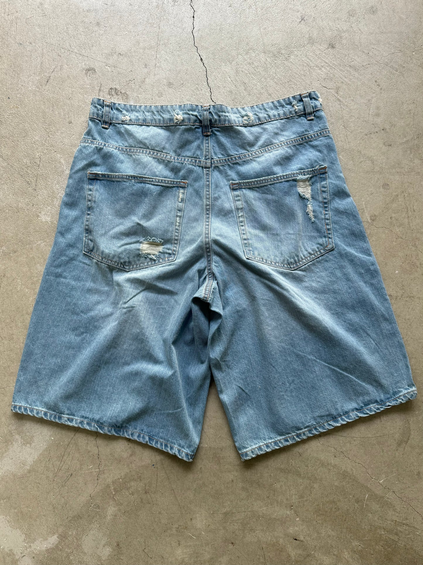 Grieves Baggy Leather Patchwork Jorts