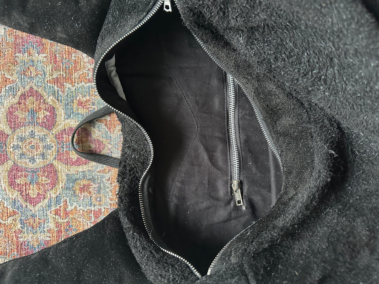 handmade Suede Leather heart backpack